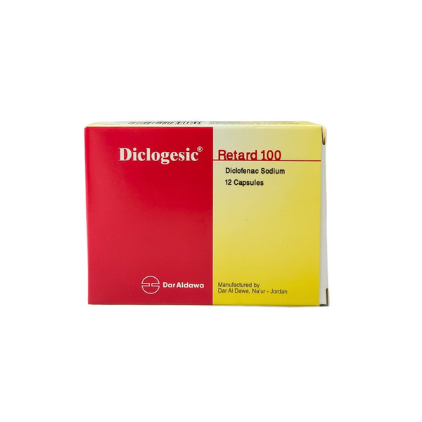 DICLOGESIC Anti-inflammatory 100MG Retard – 12 Capsules