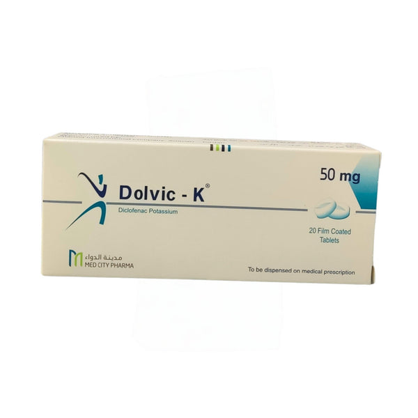 Dolvic-K 50MG tablet anti-inflammatory 20 Tabs