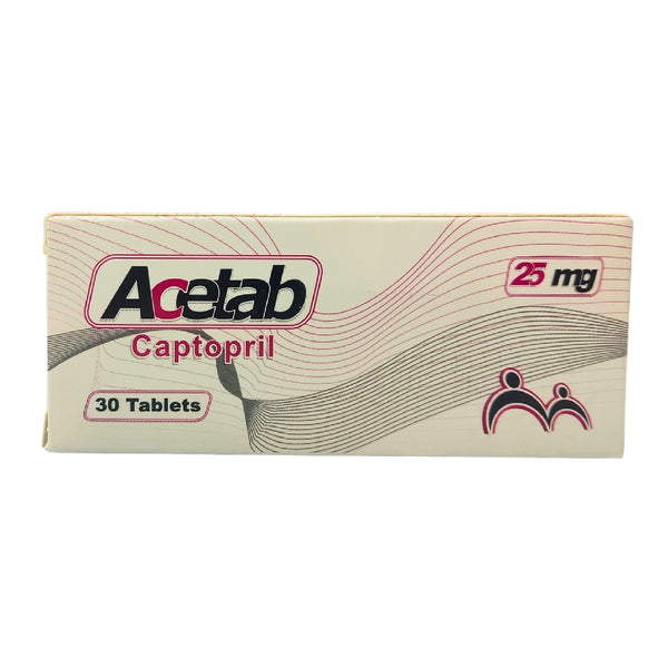 Acetab 25mg Blood Pressure Tablets 30pcs