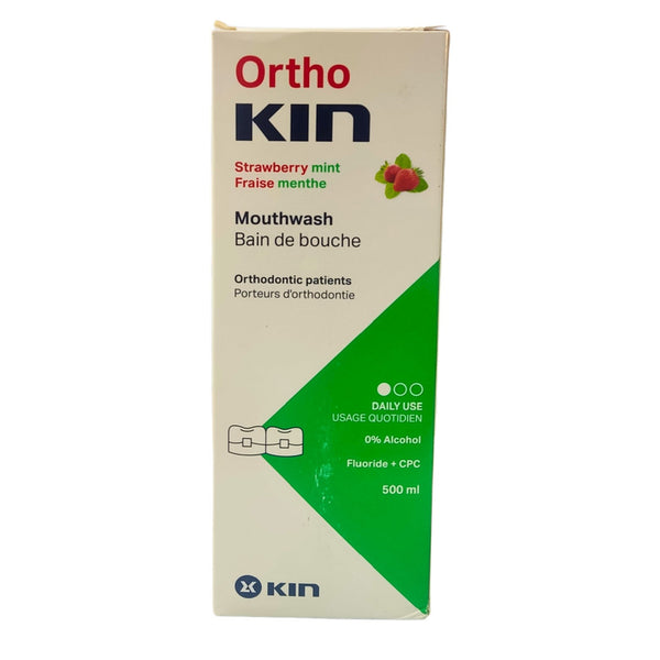 ORTHOKIN DAILY STRAWBERRY MOUTHWASH 500ML