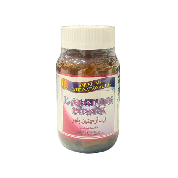L-Arginine Power 60 Capsules  American Lab