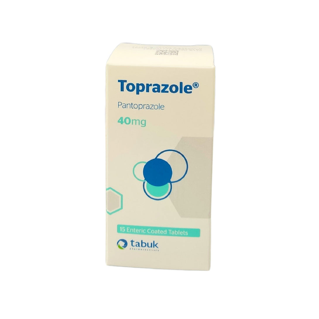 TOPRAZOL 40mg 15 Tablets – Treats Stomach Ulcers and Acid Reflux