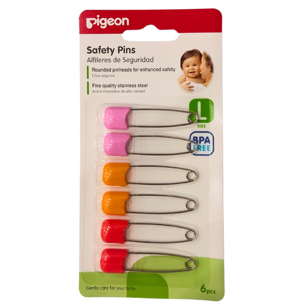 PIGEON Safety Pins Large (L) 6pcs/Card-489