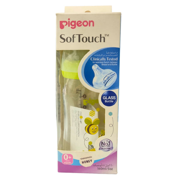 PIGEON Softouch WN Peristaltic Plus Glass Bottle for Babies 160ml