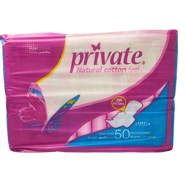 Private Maxi Super 50pcs – Secure, Soft, and Super Absorbent