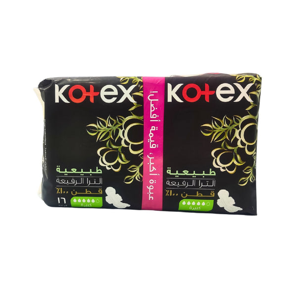 Kotex Ultra Natural Super 16-Piece Pack