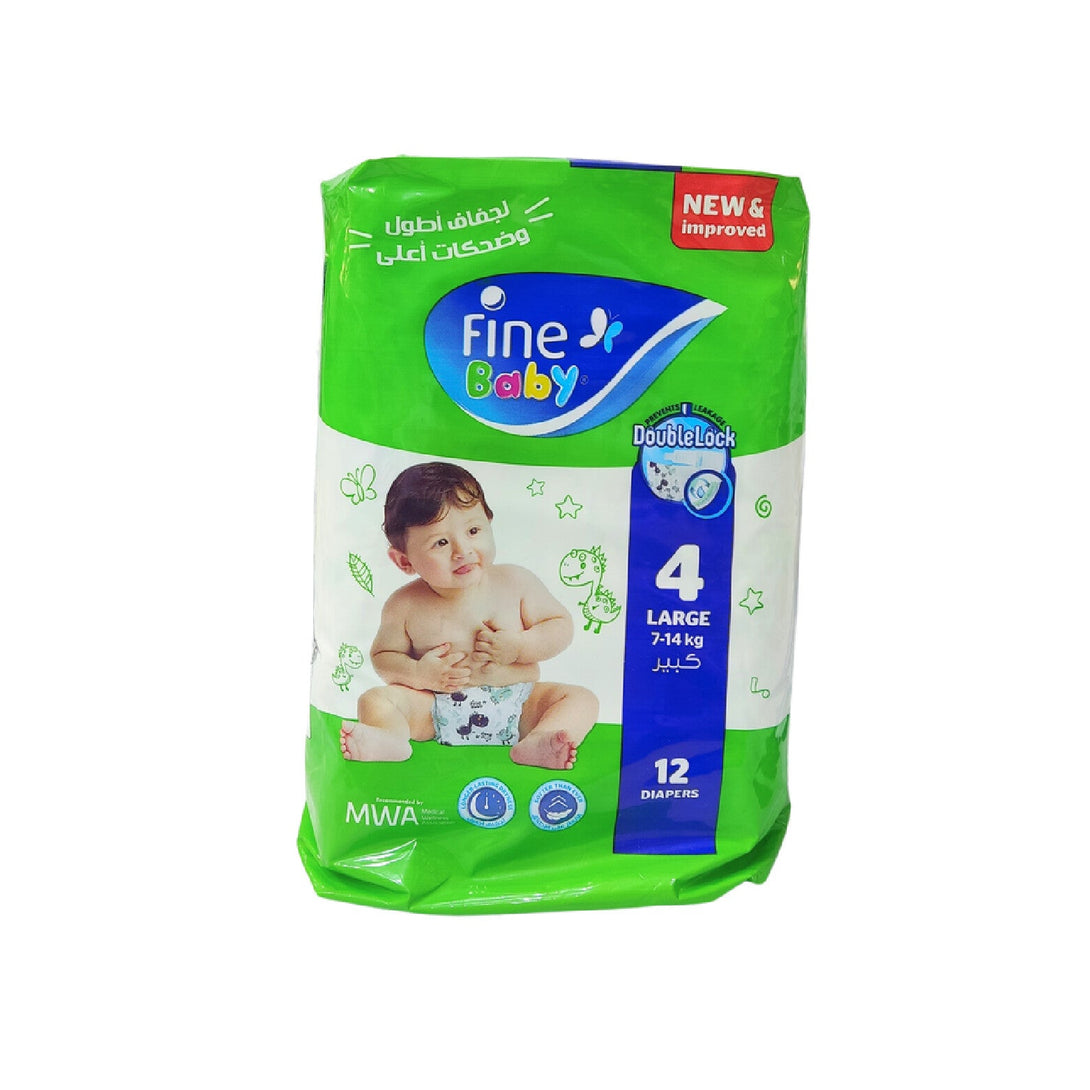 Fine-Baby-Size-4-7-14-Kg-Large-12Pcs-