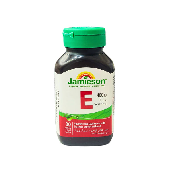 Vita E 400IU 30 Softgels for Skin & Health Jamieson