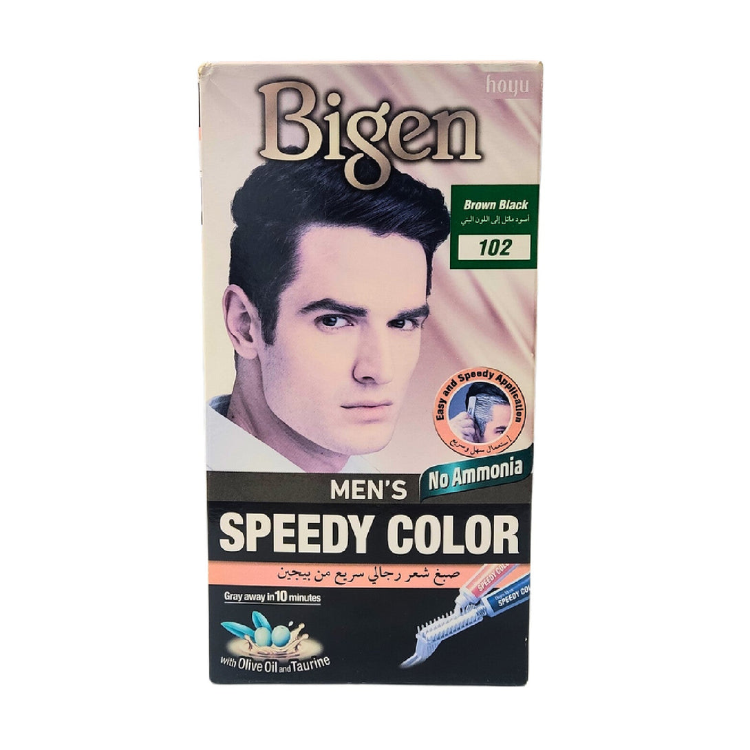 BIGEN BROWN BLACK SPEEDY COLOR MAEN 102 - Fast Touch of Deep Brown Black