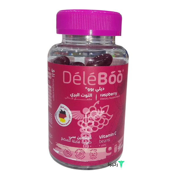 Raspberry Chewable Tab +4 Years 90 Pcs Deleboo