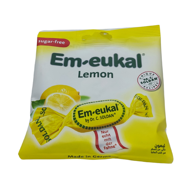 Em Eukal Lemon Lozenges 50Gm