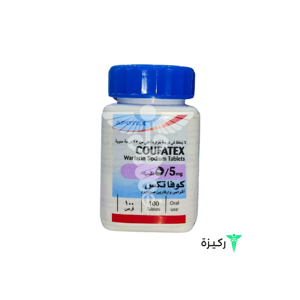 Coufatex 5Mg Warfarin Sodium 100 Tablets