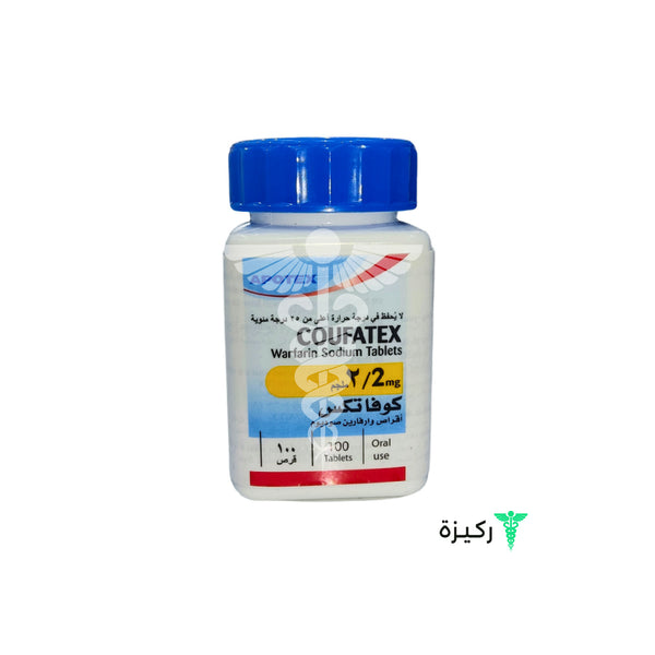 Coufatex 2 Mg Warfarin Sodium 100 Tablets