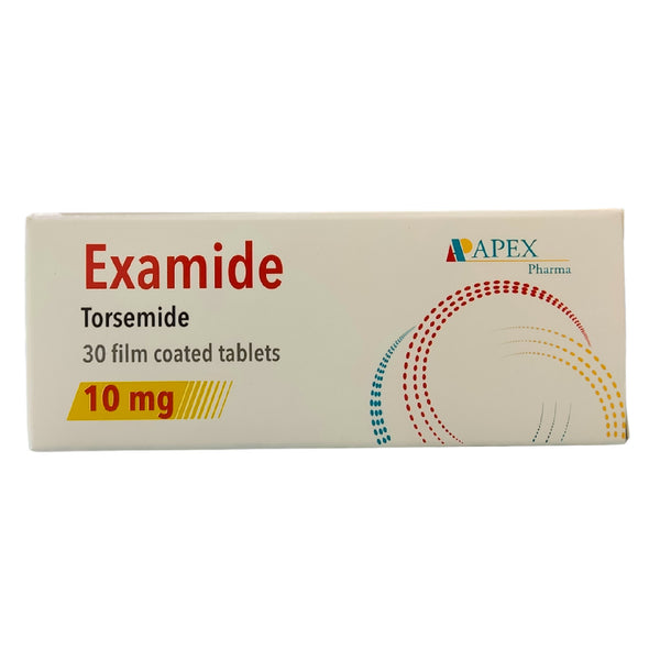EXAMIDE 10mg 30 Tabs Torsemide Diuretic