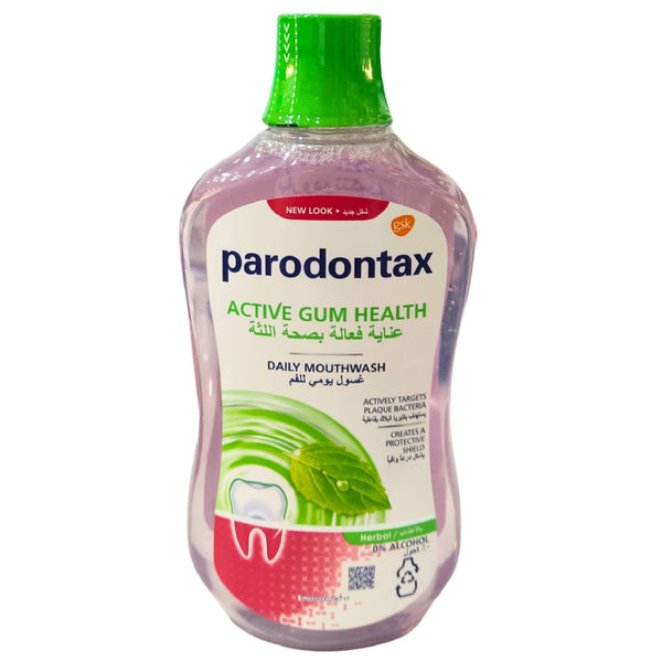 PARODONTAX MOUTHWASH HERBAL ACTIVE GUM HEALTH 500ML