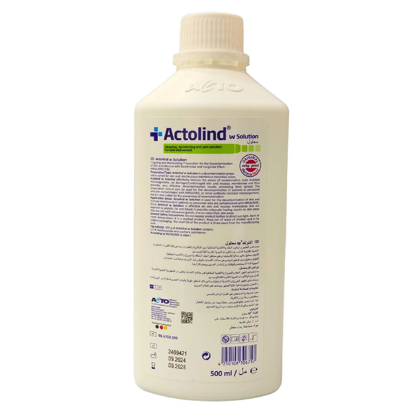 Actolind W Skin and Wound Care Solution 500 ml