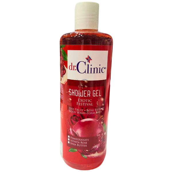 Dr. Clinic Rose & Pomegranate Luxury Shower Gel – 400ml