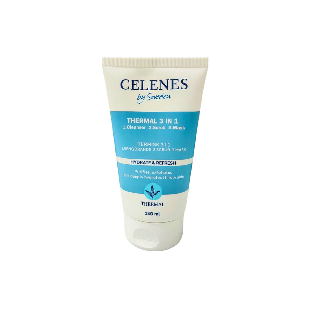 Celenes Thermal 3in1 – Cleanser, Scrub & Mask for Deep Skin Revival