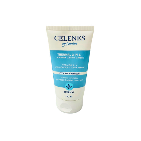 Celenes Thermal 3in1 – Cleanser, Scrub & Mask for Deep Skin Revival
