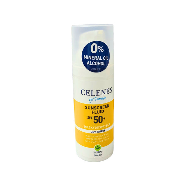 Celenes SPF50+ Fluid – Matte Finish, Powerful Sun Shield