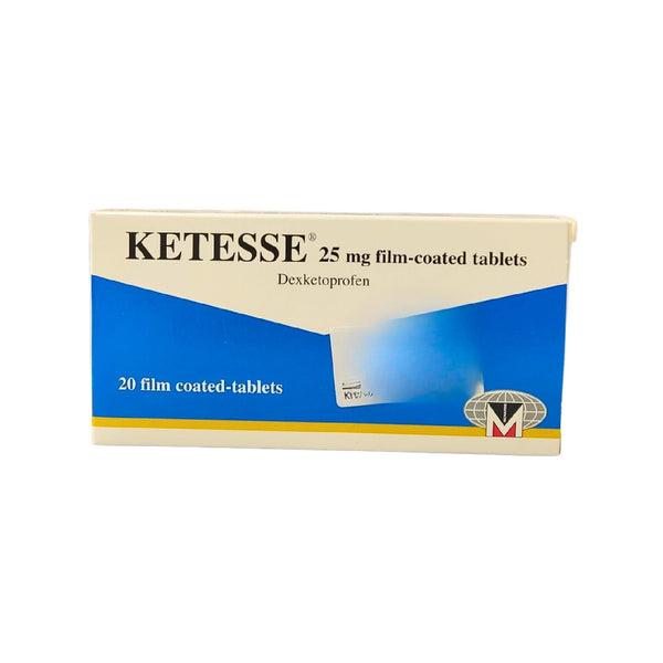 Ketesse 25MG tablet anti-inflammatory 20 Tabs