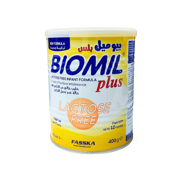 Biomil Lf Milk 400Gm بيوميل بلس، ال اف حليب أطفال خالي من اللاكتوز - 400 جم
