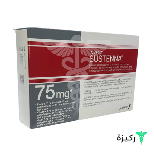 Invega, Sustenna, Paliperidone 75 Mg, For Injection - 1 Syringe