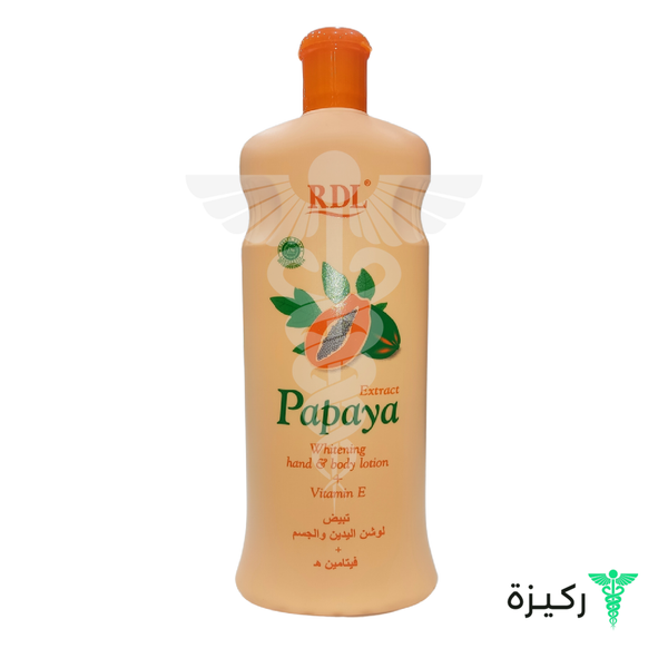 Rdl Papaya Extract Whitening Lotion For Hand And Body, 600 Ml