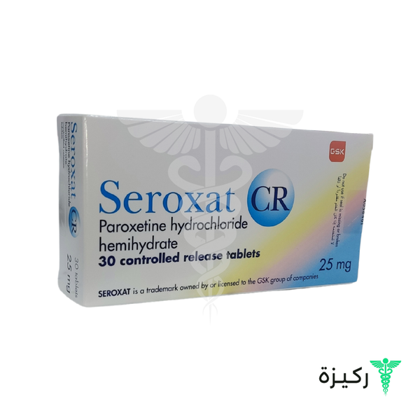 Seroxat Cr  Paroxetine Hydrochloride 25 Mg 30 Tablet